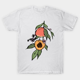 Peach branch sketch T-Shirt